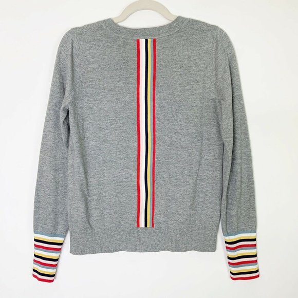 Boden Rainbow Stripe Cardigan Sweater Size Small - Picture 8 of 12